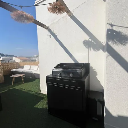 Cosy Centre Port, 8 Pers, Terrasse Ensoleillée 25m2 Appartement Agde