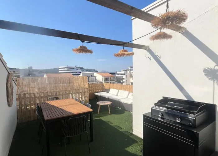 Appartement Cosy Centre Port, 8 Pers, Terrasse Ensoleillée 25m2